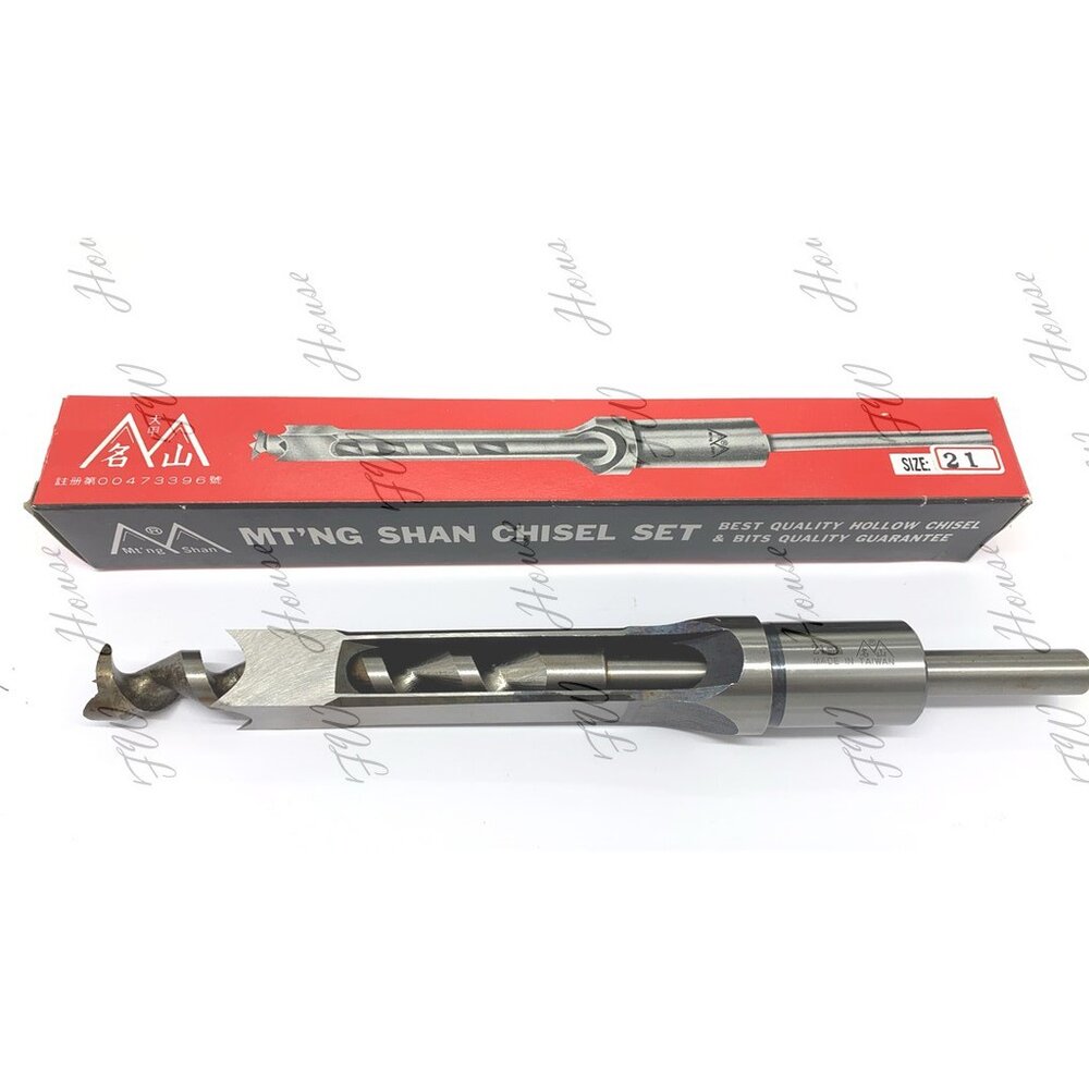 S1-00390-名山 角鑿刀 7分 21mm 木工鑽頭 硬木 紅木 方孔鑽頭 方眼鑽 榫眼鑽頭  角鑿專用機用