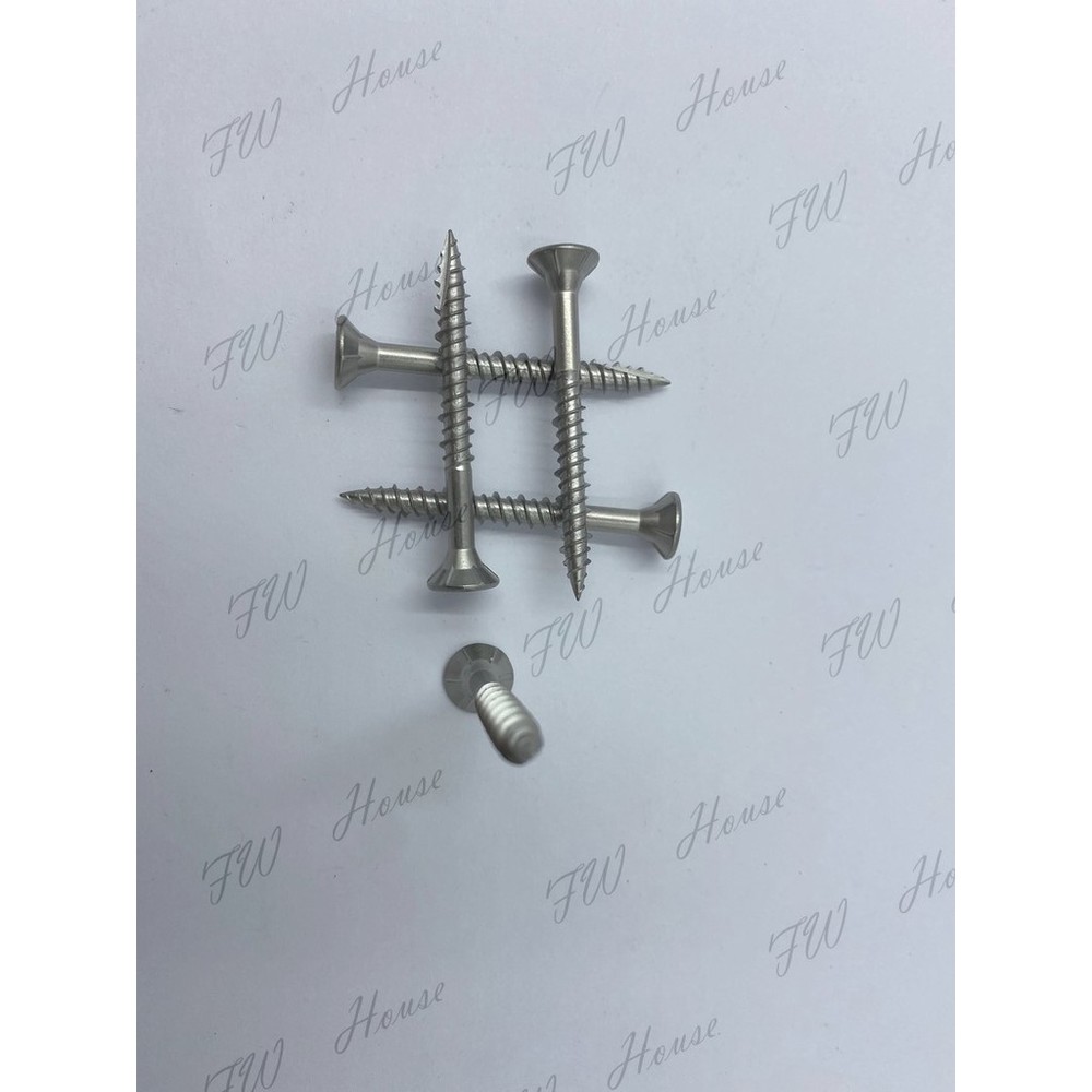 S1-00405-F.W台灣製 白鐵 六齒梅花雙牙切尾螺絲 熱處理 200支 不鏽鋼螺絲  雙牙螺絲 切尾螺絲 星型螺絲 送星型鑽尾