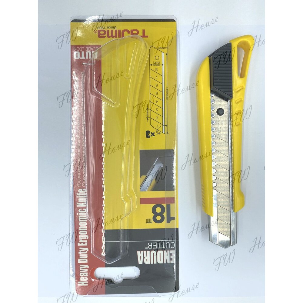 S1-00409-日本 TAJIMA 田島 18mm  LC-520 推式 固定 美工刀 厚切專用 推式美工刀 裁接