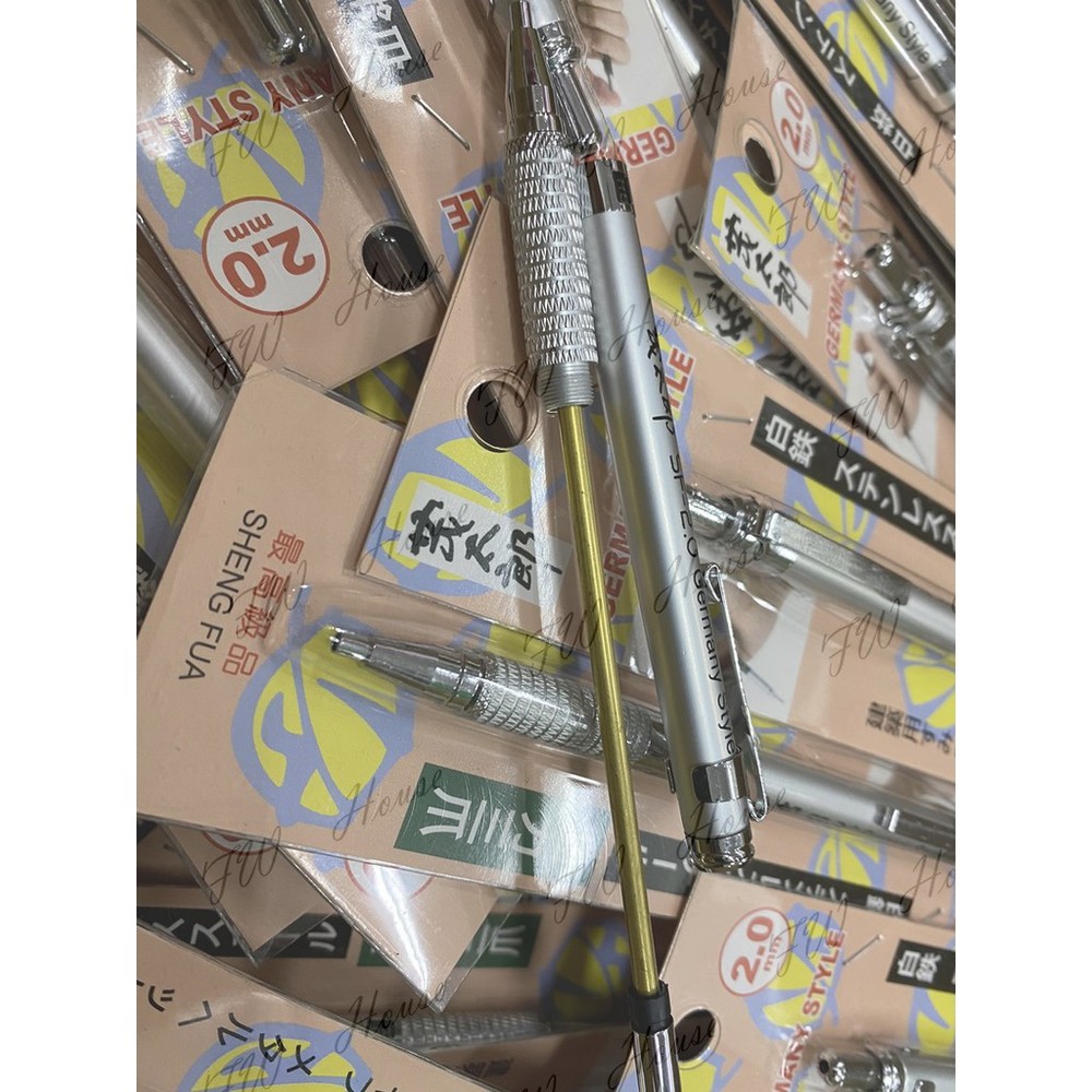 S1-00413-茂太郎 白鐵烤漆 銅內心 漸進式工程筆 SF-2.0 出筆心漸進式 建築用筆 工程筆 繪圖筆 木工筆 鉛筆