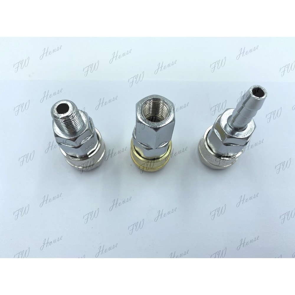 台灣製  5X8 風管 單手SP快速接頭 空壓機 風車 快插式 快速接頭 公頭 母頭 單手風管 風槍-圖片-3