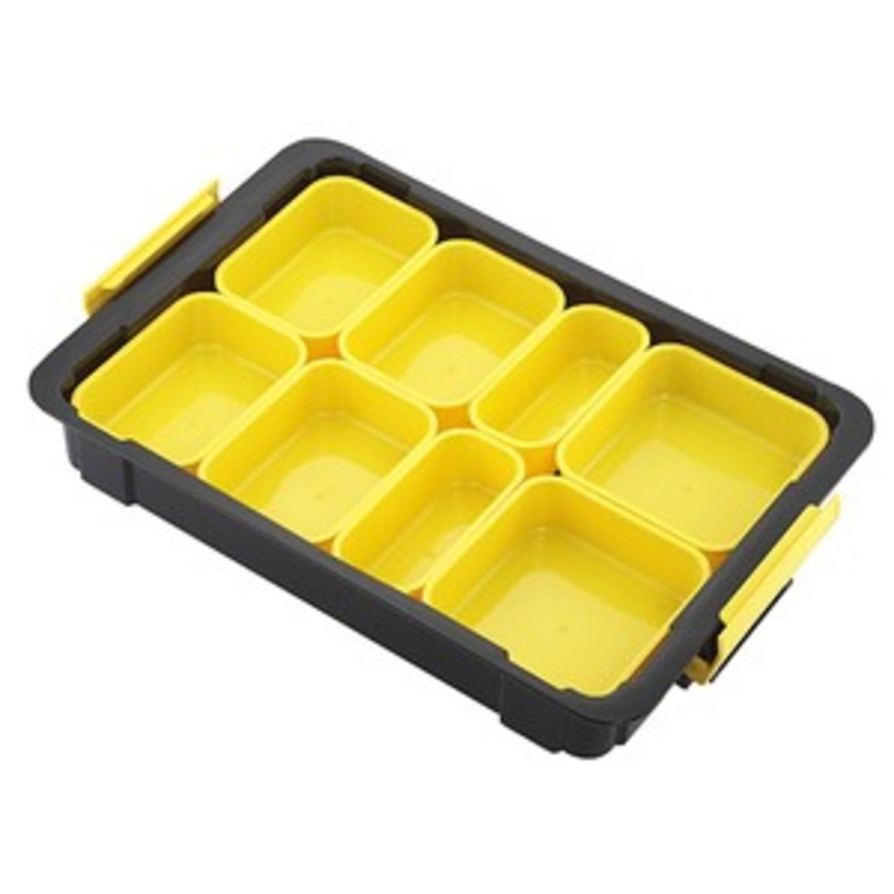 台灣製KT-1073 (中) 工具箱 收納盒 藥盒 分隔收納盒 無印風 收納盒 辦公文具整理盒 儲物盒子 分類盒 儲物盒-圖片-2