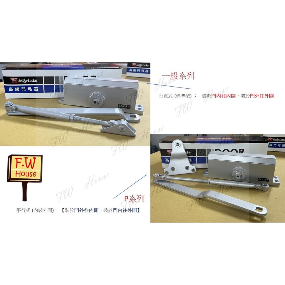 S1-00476-285P (80~120KG) 防火門 幸福牌 門弓器 自動關門器 東隆五金 門弓 285 284 084 282 28