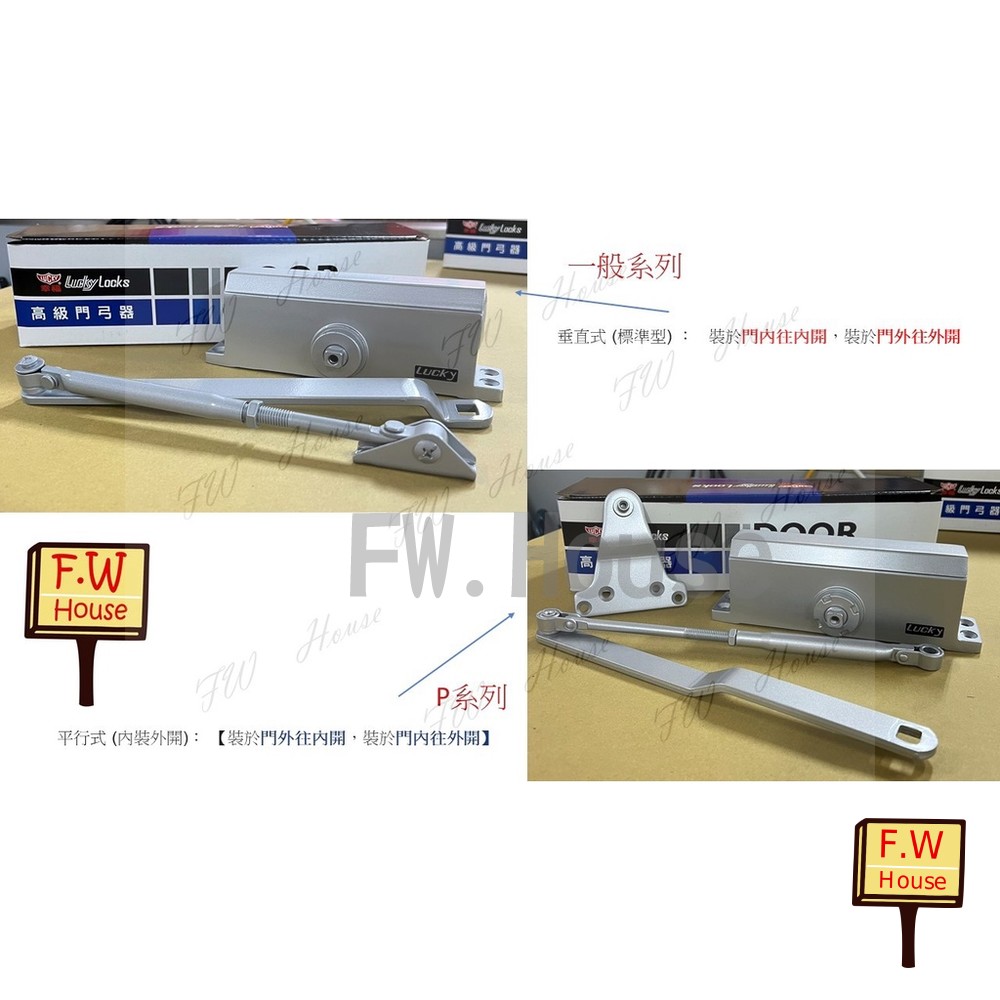 S1-00476-285P (80~120KG) 防火門 幸福牌 門弓器 自動關門器 台灣製 門弓 285 284 084 282 283