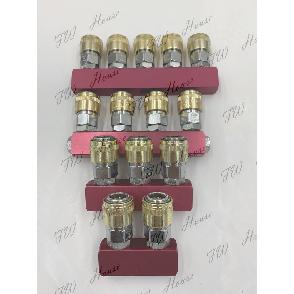S1-00508-台灣製造 單手風管 鋅單頭 免拉式 單手型 直二通 直三通 直四通 直五通 接頭 快速接頭 空壓設備 空壓機台 空氣配管
