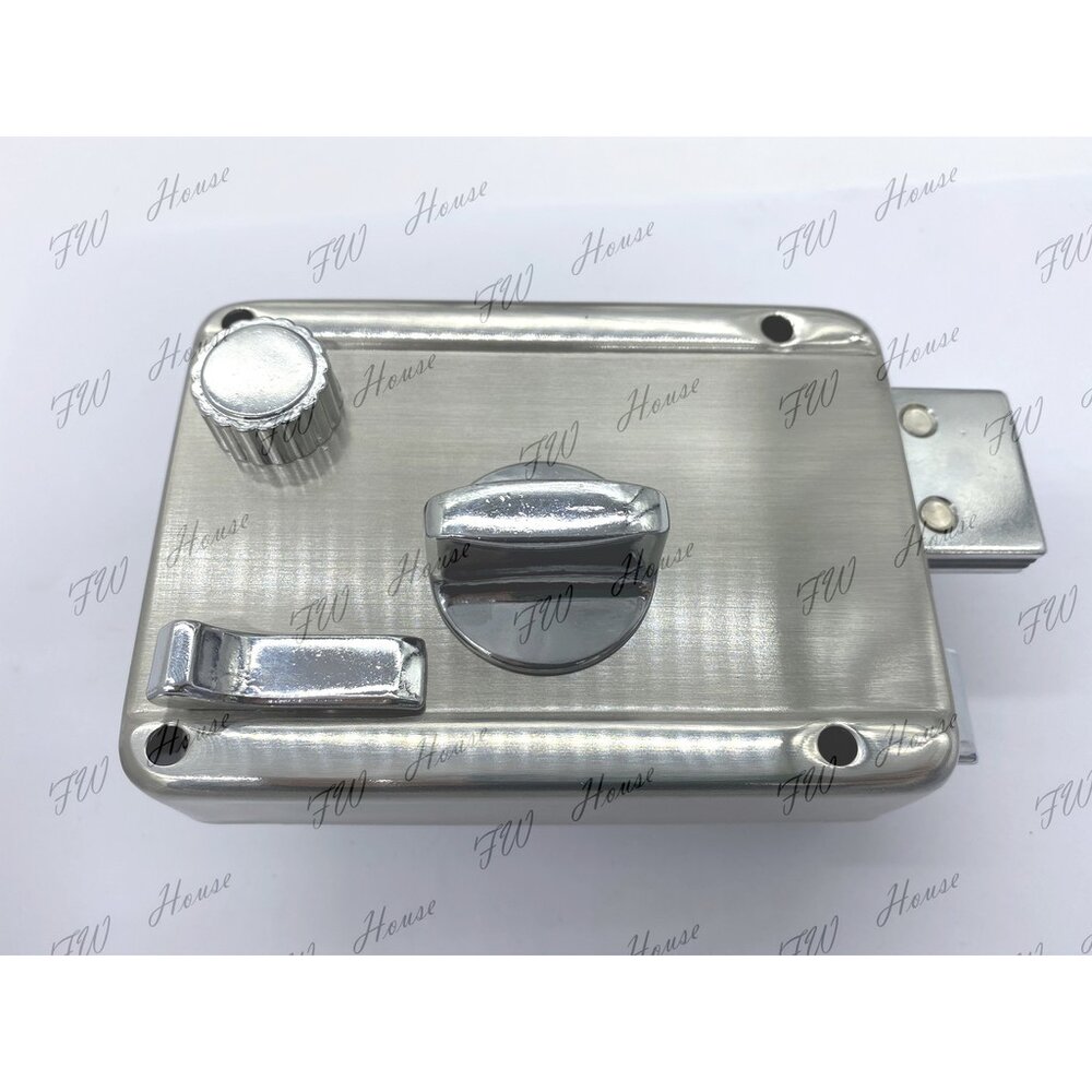 KDS 670-ST 不銹鋼 三段鎖 分離式 卡巴 單開 白鐵 鐵門鎖 防盜鎖 大門鎖 台灣製-圖片-1