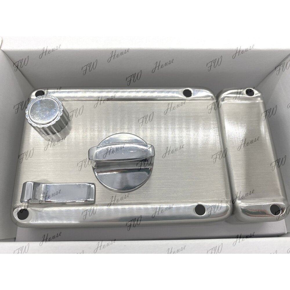 KDS 670-ST 不銹鋼 三段鎖 分離式 卡巴 單開 白鐵 鐵門鎖 防盜鎖 大門鎖 台灣製-圖片-2