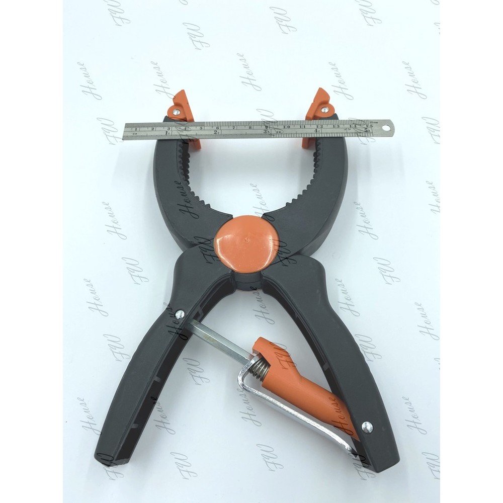 台製 塑鋼快速夾 TA-109 木工夾 TA-107 可調寬度 萬用快速夾具 C型夾 單 手快速夾 防滑 快速夾具-圖片-2