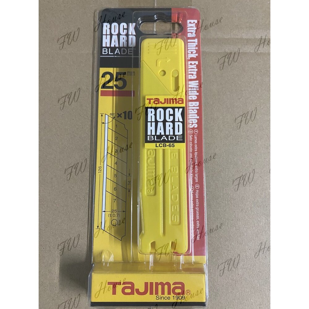 S1-00667-日本 田島 TAJIMA 秀川型 特大寬版美工刀刀片 LCB-65 美工刀片 大型美工刀