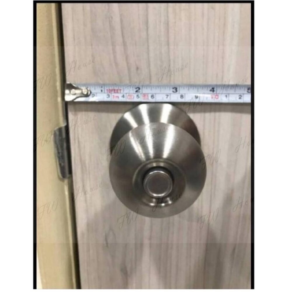 廣安牌 加安牌 LH601 600 水平鎖 60mm 管型 扳手鎖 水平把手 浴廁鎖 浴室鎖 廁所鎖 不銹鋼磨砂銀-圖片-2