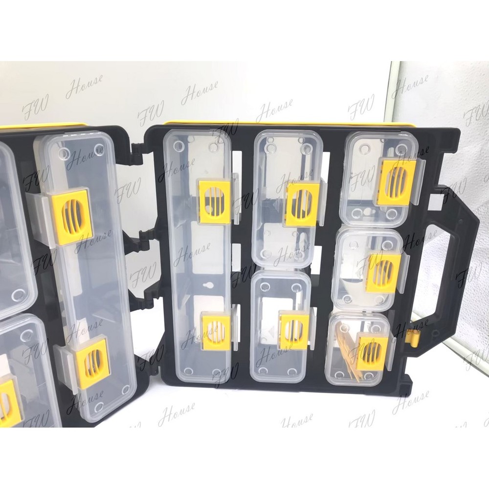 台灣製 KT-369 KT-918 附背帶 多功能收納提盒 工具零件收納盒 分類收納箱 零件盒 工具箱 工具盒 收納盒-圖片-4