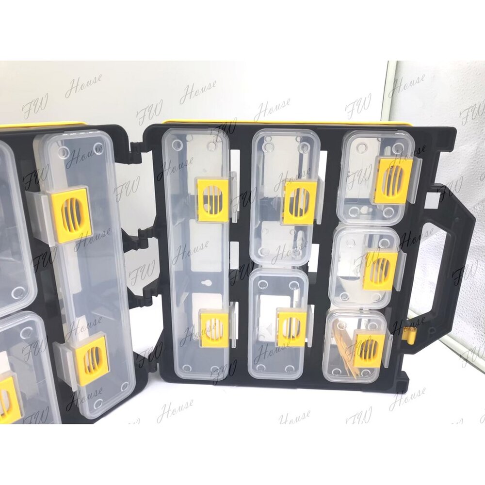 台灣製 KT-369 KT-918 附背帶 多功能收納提盒 工具零件收納盒 分類收納箱 零件盒 工具箱 工具盒 收納盒-圖片-4