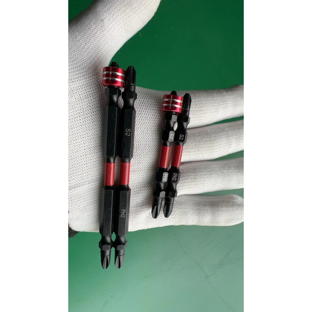 S1-00755-台灣製 中鋼料 S2鋼 Rich man 起子機 起子頭 螺絲 強力吸住器 6.35 電動起子