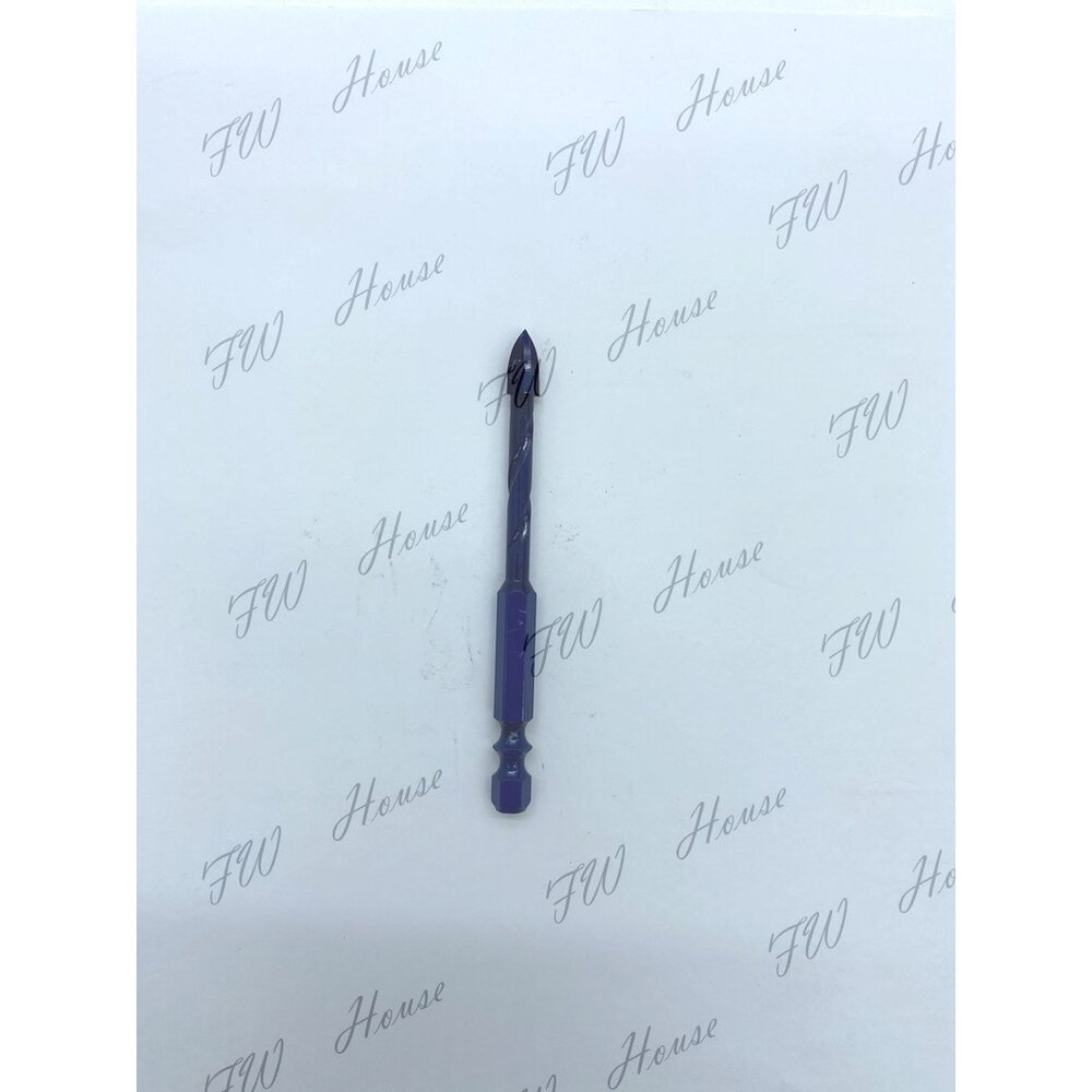 紅斧頭 十字刃鑽尾 1/8~1/2 六角柄 萬用水泥鑽頭 超硬石用鎢鋼刀 鍍鈦 拋光石英磚 水泥-圖片-2
