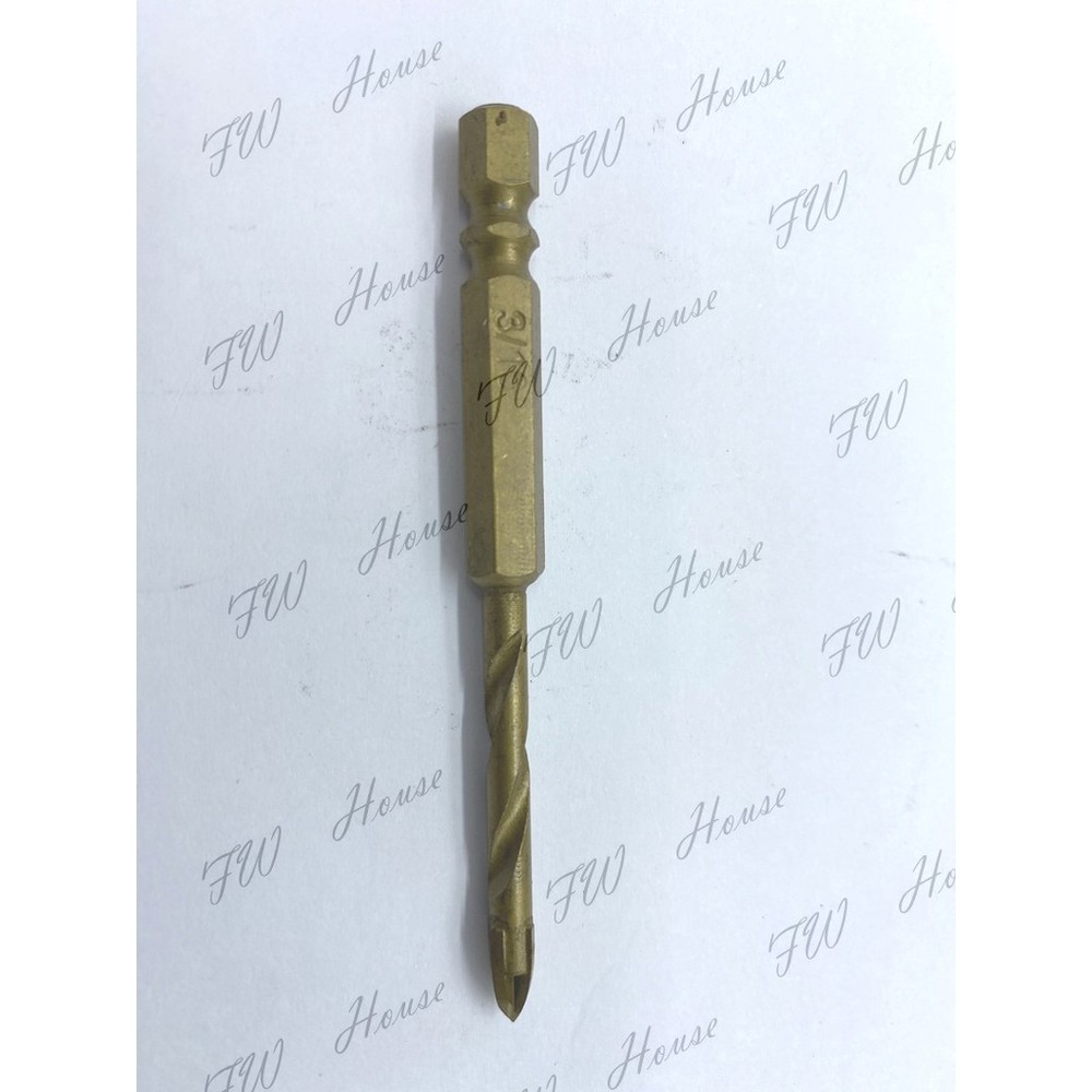 紅斧頭 1/8~1/2 六角柄萬用水泥鑽頭 超硬石用鎢鋼刀 鍍鈦十字刃鑽尾 拋光石英磚 水泥-圖片-3