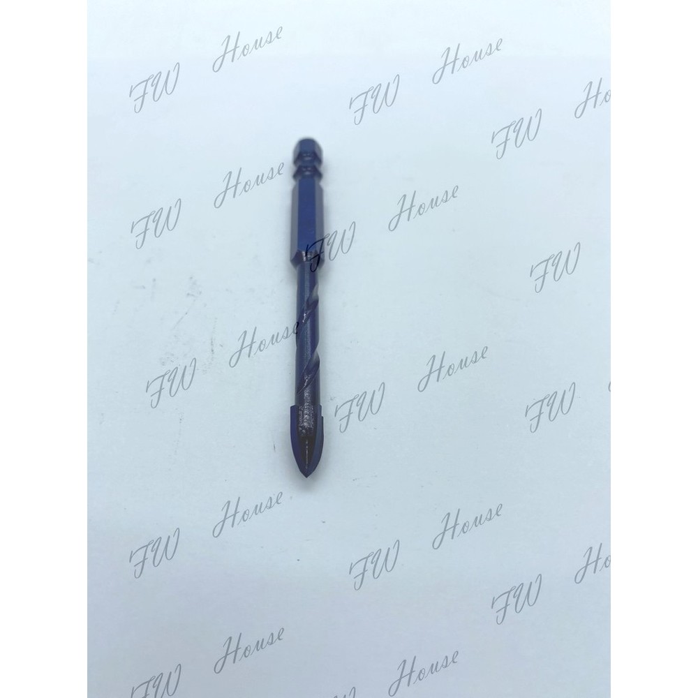紅斧頭 1/8~1/2 六角柄萬用水泥鑽頭 超硬石用鎢鋼刀 鍍鈦十字刃鑽尾 拋光石英磚 水泥-圖片-4