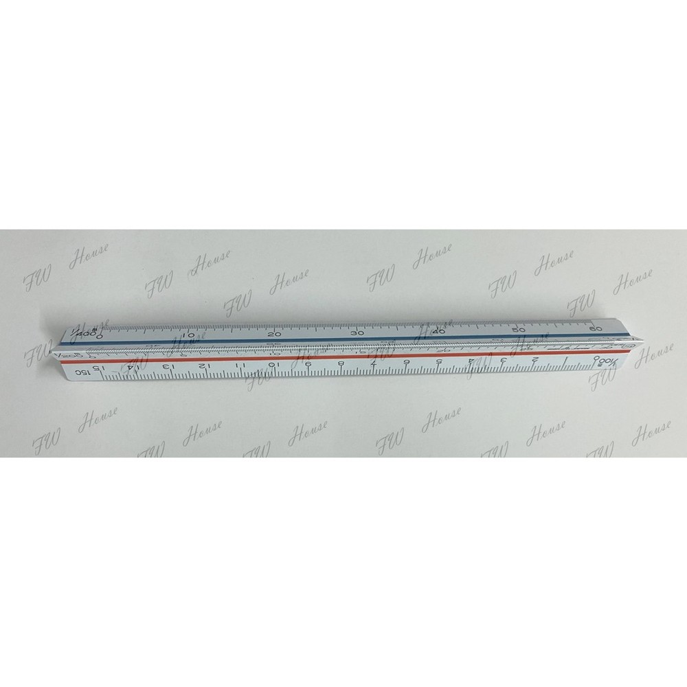 S1-00852-日本 UCHIDA 比例尺 10CM  15CM 三角 塑膠 內田洋行 三角尺 尺