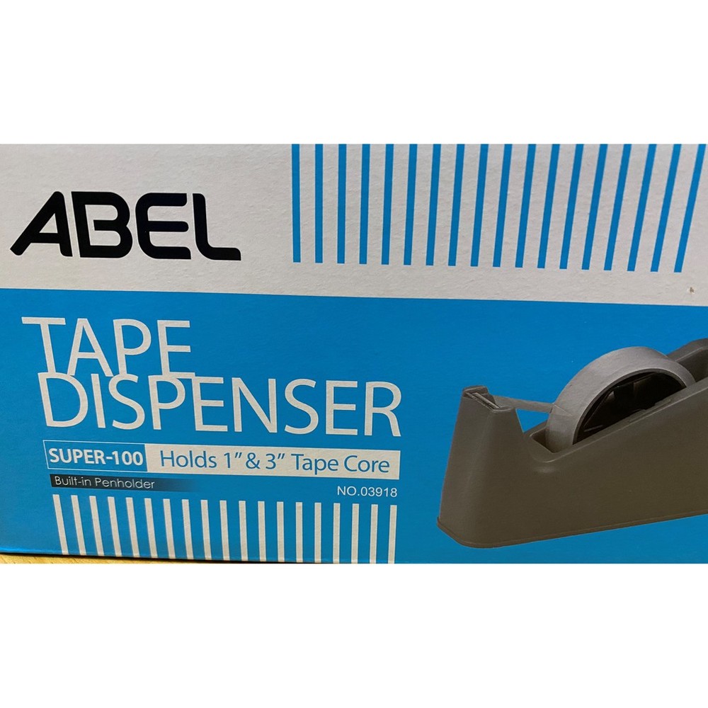 力大 ABEL 桌上型膠台 膠帶台 切台 大.小膠帶通用 膠台 包裝膠台 安全又耐用 03918 TD100 切割器-圖片-1