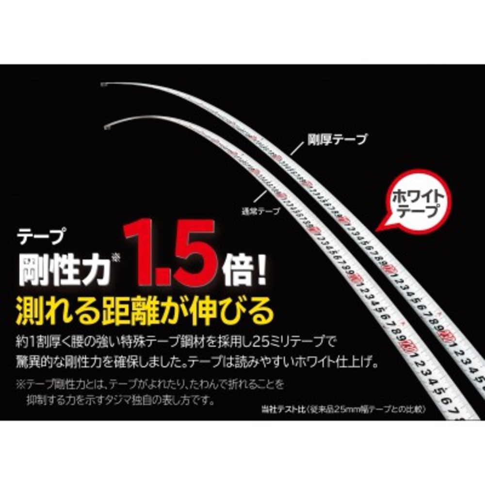 自動捲尺 SS2555 雙面全公分 台尺SS2555S TAJIMA 田島 Σ 25MM寬 白鋼厚 5.5米長 捲尺-圖片-4