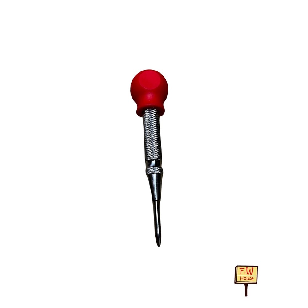 鎢鋼 自動中心沖 彈壓自動中心沖 AUTO PUNCH HSS 材質 鑽孔前定點用/記號用 鑽孔輔助 定點用 記號-圖片-1