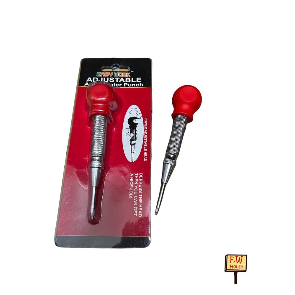 S1-00896-鎢鋼 自動中心沖 彈壓自動中心沖 AUTO PUNCH HSS 材質 鑽孔前定點用/記號用 鑽孔輔助 定點用 記號