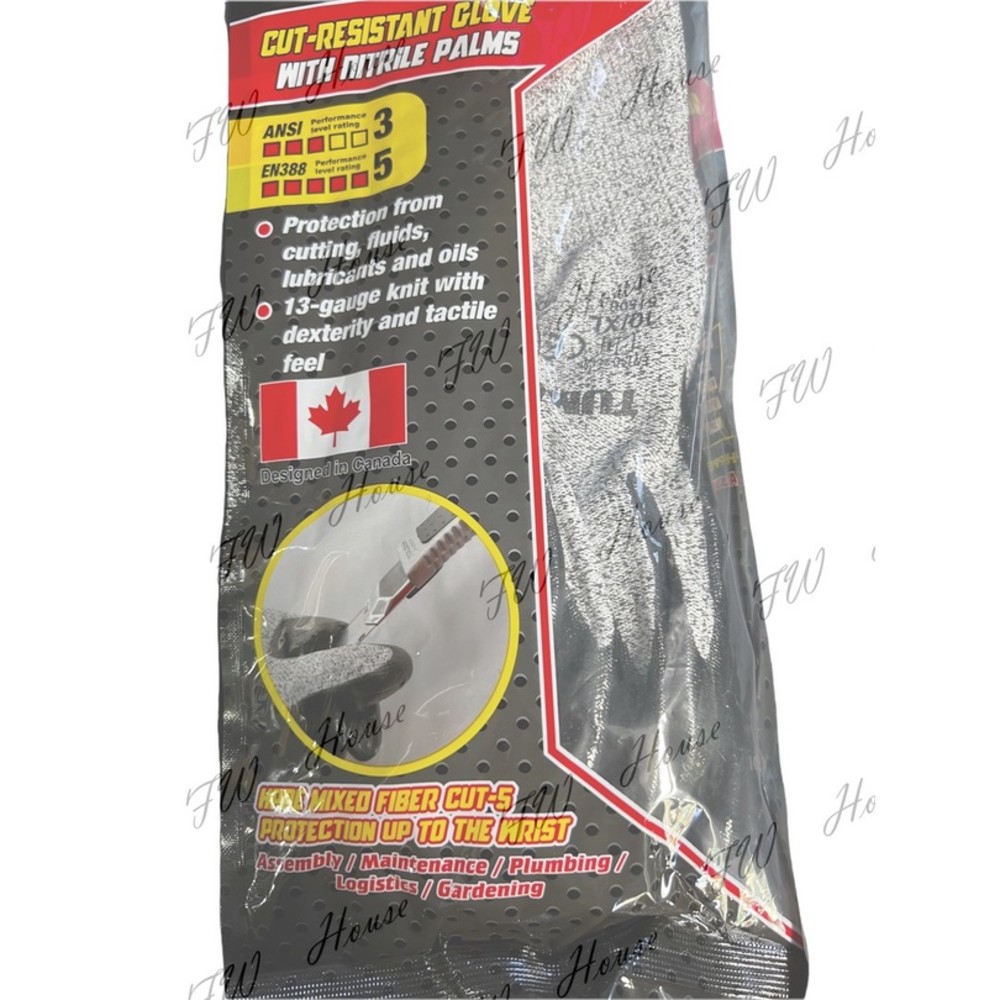 TUMAX 手套 防切割 耐磨 安全手套 防割手套 專業級工業用 通過歐盟認證 保護手套 搬運手套-圖片-2