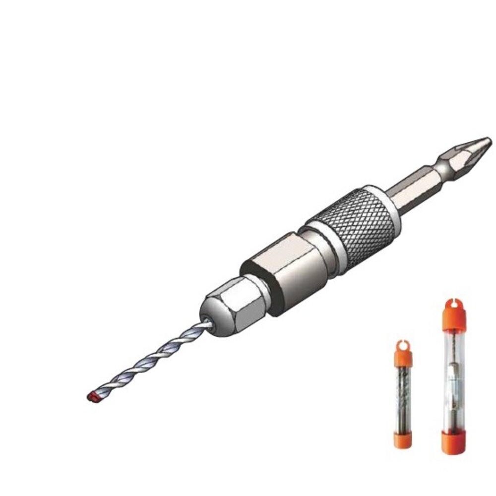 S1-00978-世鎧 鎢鋼刀頭 3.2mm 鑽兼鎖 大蜜蜂 快脫滑套式 自攻牙 可鑽水泥薄鐵拋光石英磚磁磚不鏽鋼 小蜜蜂 台製