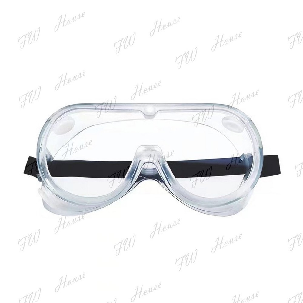 台灣現貨 四孔透氣 防疫全罩式防護眼鏡 前線防潑濺用 氣孔護目鏡 防飛沫 防霧 防撞 護目鏡 防護眼鏡 防疫眼鏡 面罩-圖片-3