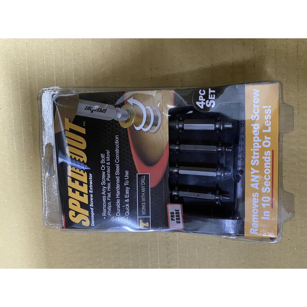 S1-00993-SPEEDOUT 崩牙救星 螺絲取出器 滑牙神器 螺絲 退牙器 電鑽頭電動起子可用 退牙器 電鑽 起子機 螺絲提取器
