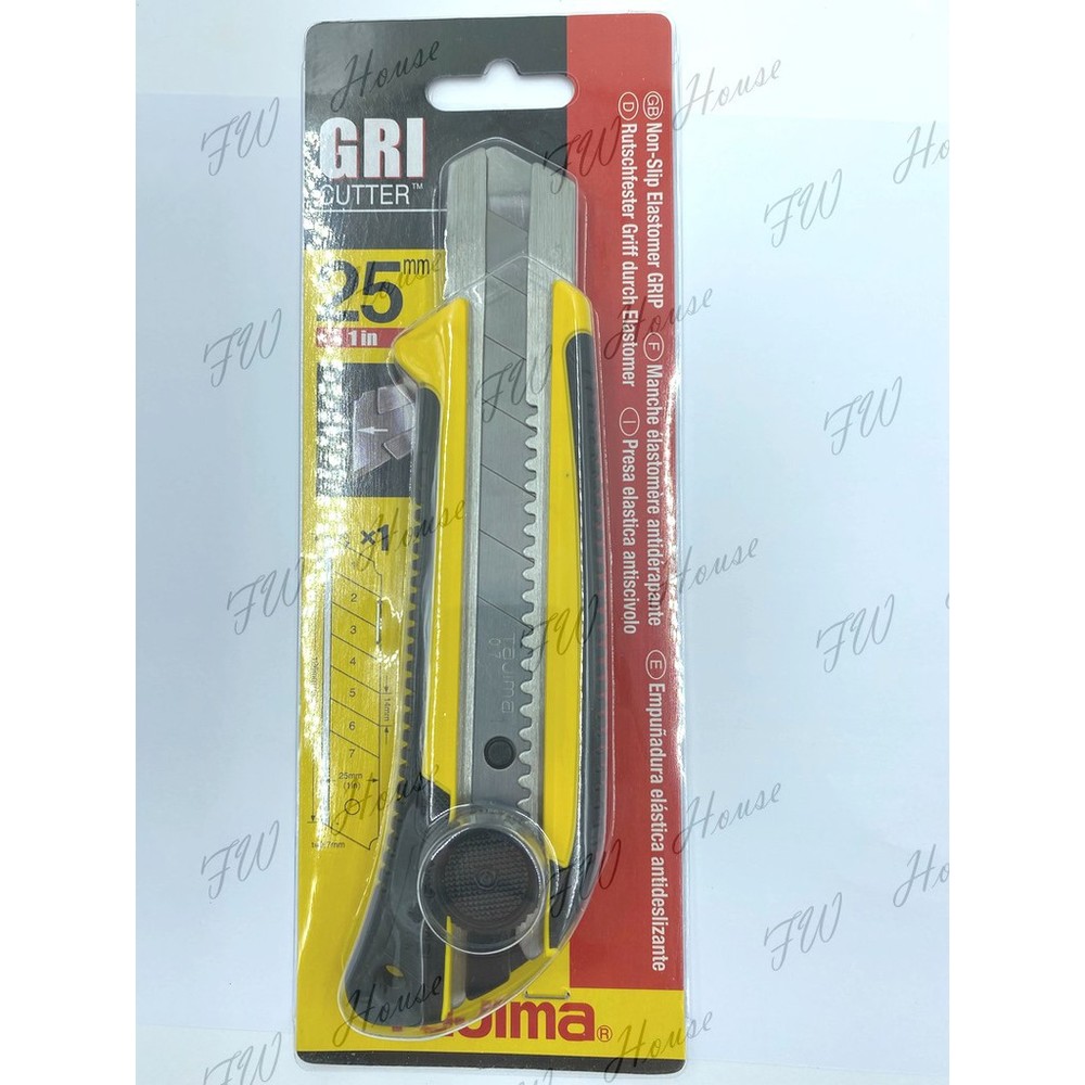 S1-01006-日本 TAJIMA 田島 LC-660 特寬版 美工刀 25mm  固定 美工刀 厚切專用 推式美工刀 裁接