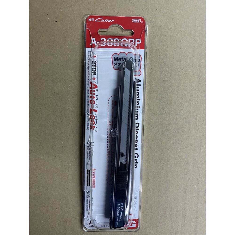 S1-01034-日本製 NT Cutter A-300GRP 美工刀 事務美工刀 學生美工刀 日本製美工刀 美勞美工刀 小美工刀 美術刀