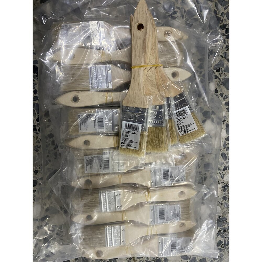 S1-01035-1-1/2 長毛刷 工業刷 軟毛刷 油漆刷 油刷 木柄 刷油漆 烤肉刷 燒烤刷 除塵刷 長毛木柄刷 外膠刷 水膠刷
