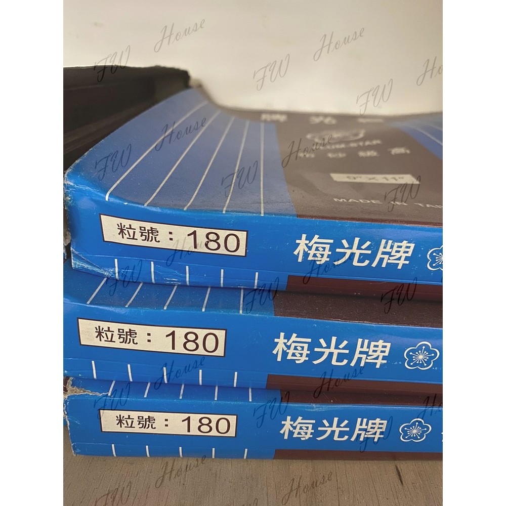 梅光牌砂紙 砂布 紅砂 #40~#220 高級砂布 梅光 梅光砂紙 乾式研磨 台灣製-圖片-6