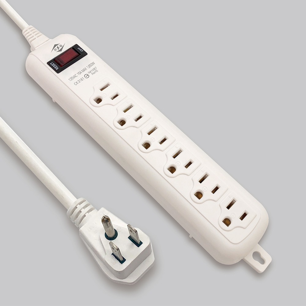 S1-01059-F.W 威電牌 15A 過載斷電 1開6插 電源線組 CK3161 全新安規合格認證 延長線 電源線 電腦線 台灣製