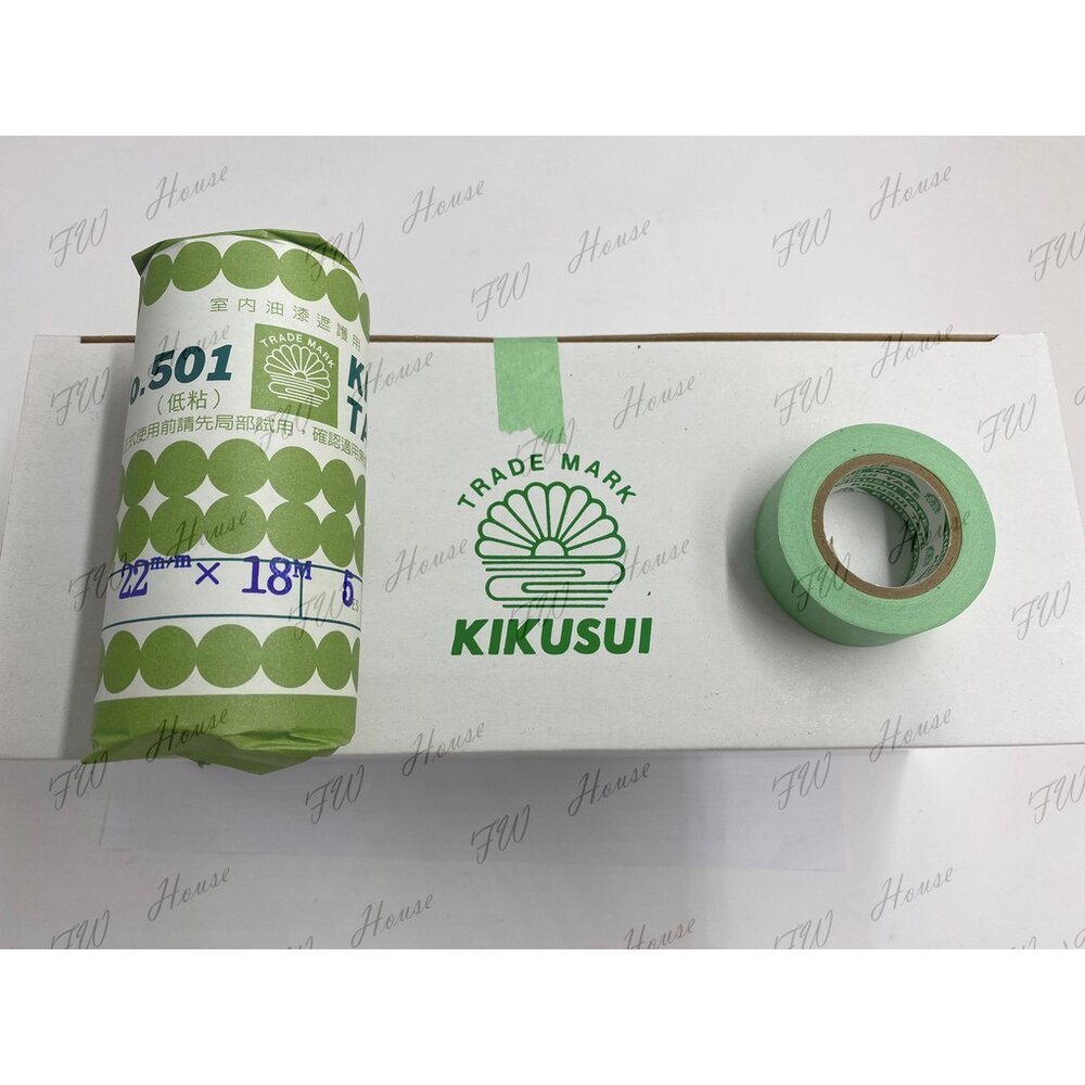 日本菊水紙膠帶 不易殘膠型 遮蔽膠帶 和紙膠帶 油漆 噴漆 矽利康 遮護 遮色 紙膠帶 油漆 室內-圖片-3