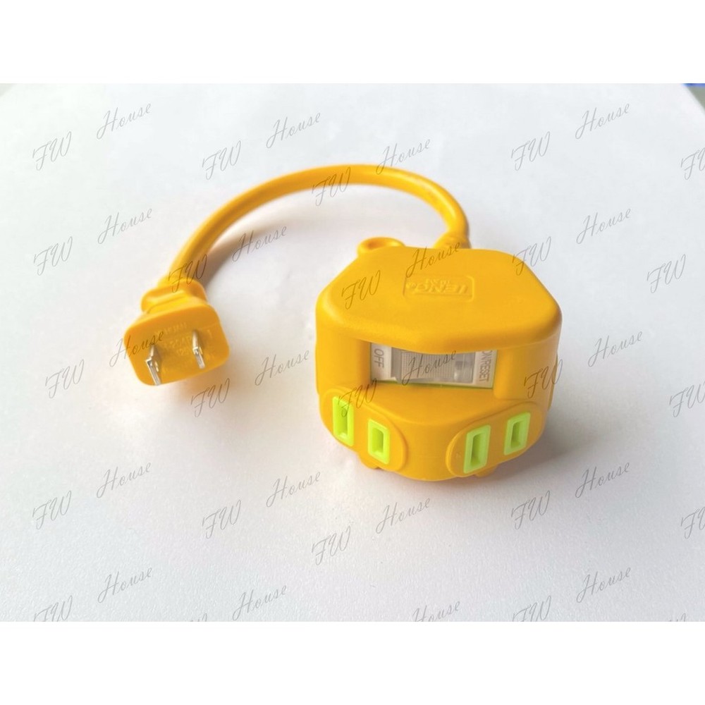 S1-01090-台灣製 新安規 1尺~9尺 專利4插 動力線 過載保護延長線 電線 延長線 工業用家用延長線