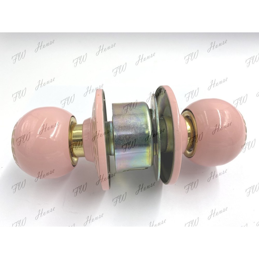 福利品出清 粉色喇叭鎖 復古風 波西米亞風 台灣製 門鎖喇叭鎖 房間鎖 浴廁鎖 旋轉鈕設計 圓柱形門鎖-圖片-6