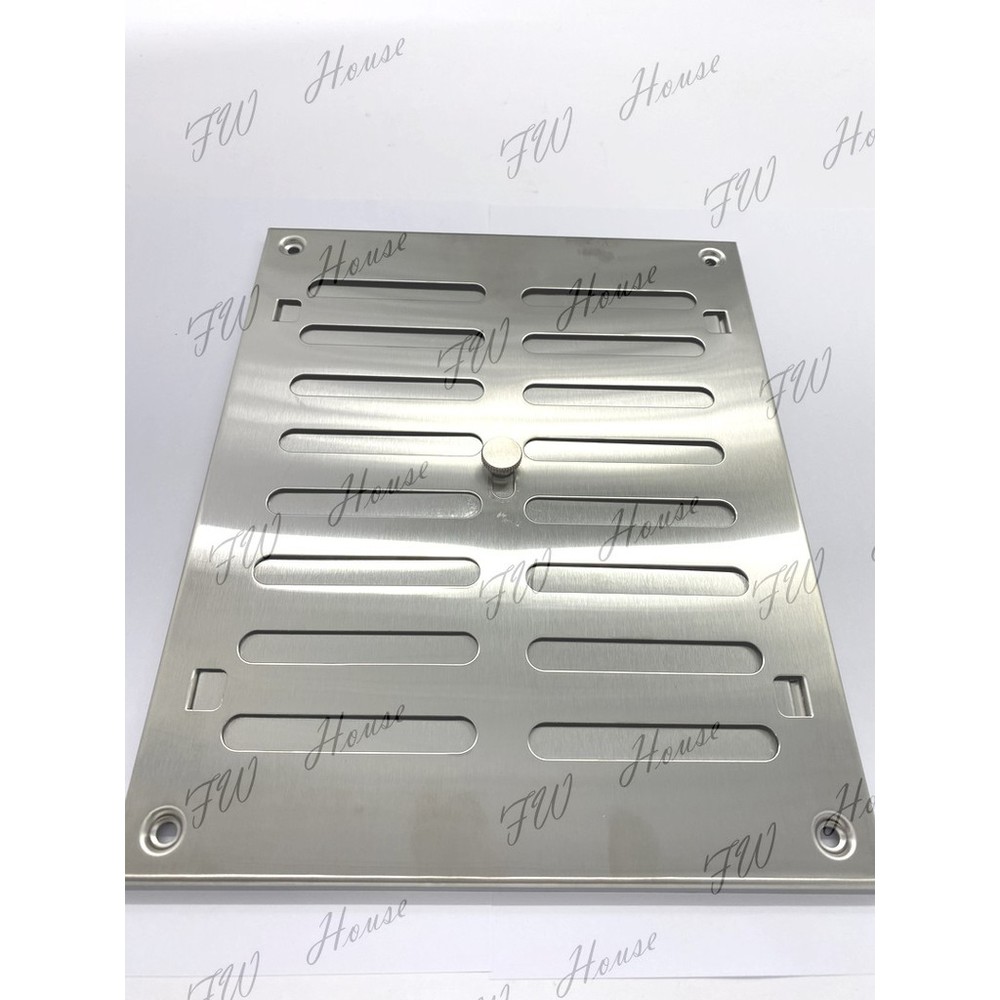 台製 白鐵304 活動方型通風口 20cm*25cm 附白鐵網 不銹鋼外牆風帽 鞋櫃 衣柜櫥櫃 風散氣孔 透氣孔 通風孔-圖片-2