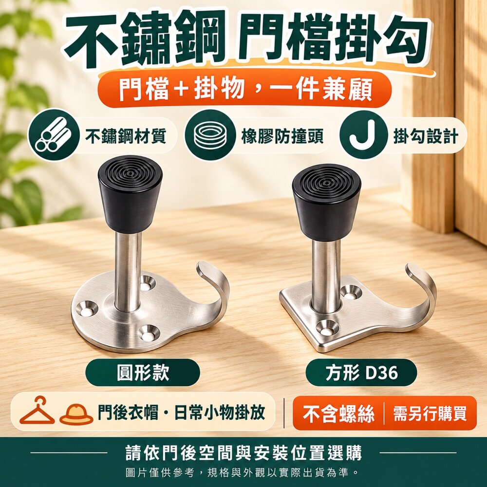 S1-01137-不鏽鋼門檔 門檔掛勾 不銹鋼 衣帽勾 門扣 門擋 掛鉤 掛鈎 吊勾 鉤子 門檔 D36