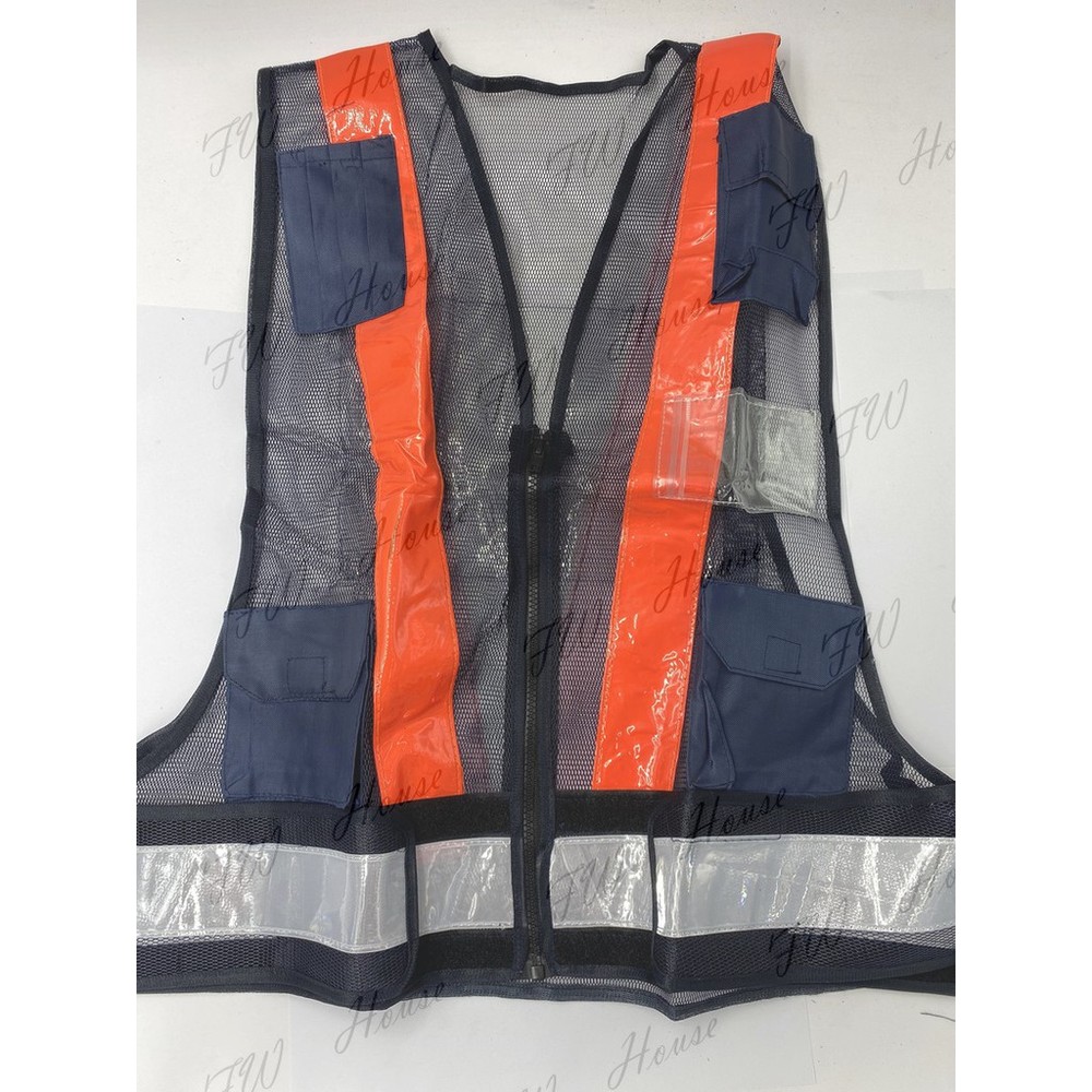 反光衣 反光背心 警用背心 工程背心 救護 導護 施工 警消 交通指揮 高彈力 安全背帶 工地 工程用 交管 日式背心-圖片-2