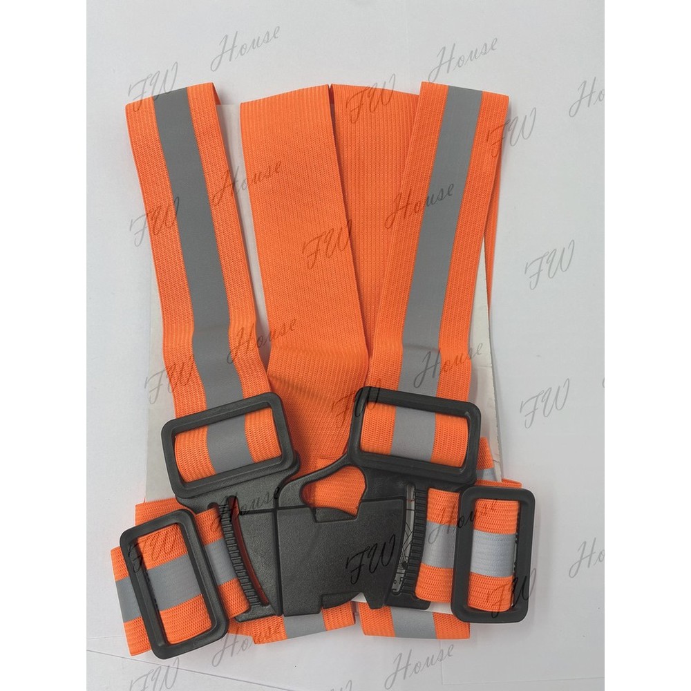 反光衣 反光背心 警用背心 工程背心 救護 導護 施工 警消 交通指揮 高彈力 安全背帶 工地 工程用 交管 日式背心-圖片-4