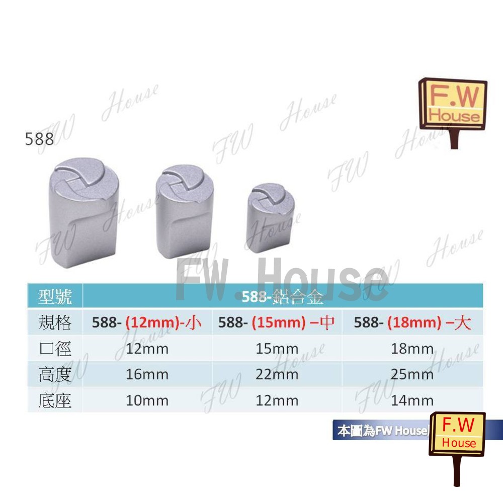 S1-01181-588  588  孔距 附螺絲 把手 取手 抽屜 拉手 櫥櫃 手取 台灣製