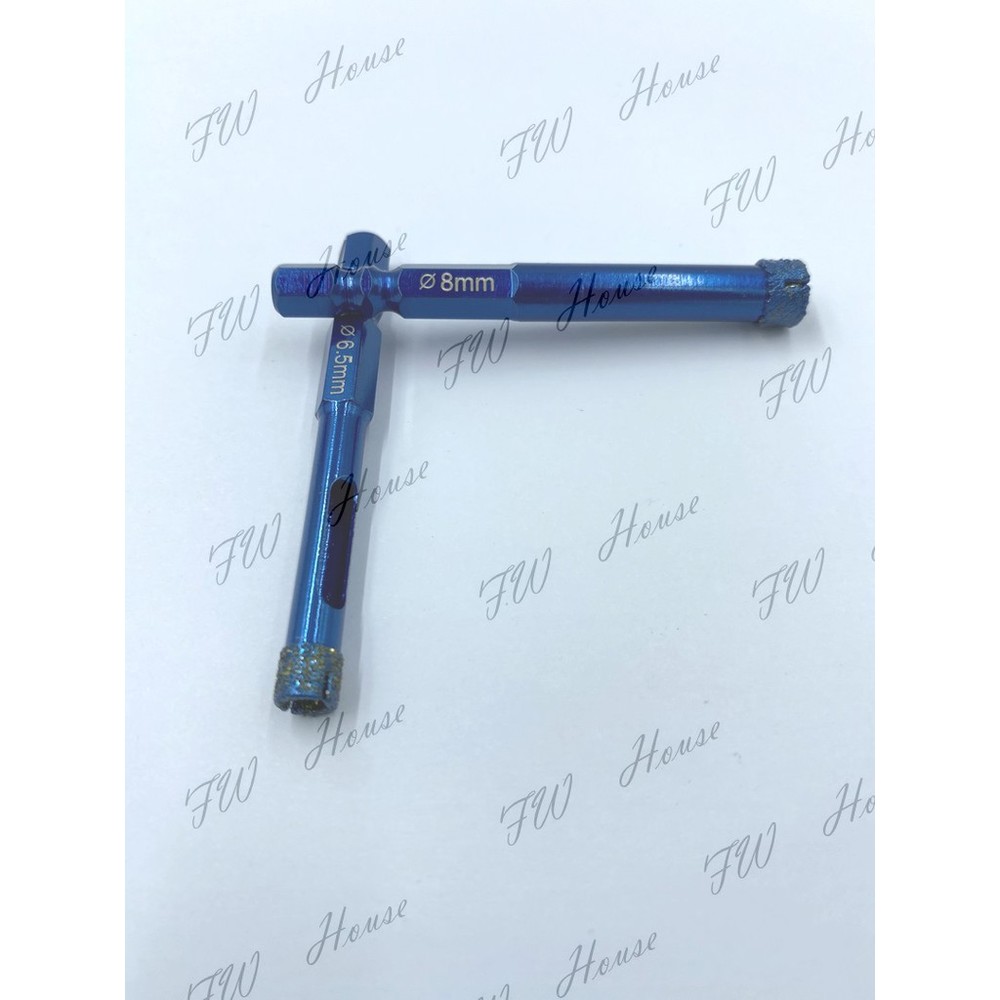 22mm~40mm 藤本 專利 十字刃 鑽石開孔器 專利齒痕 拋光石英磁磚 玻璃 大理石 花崗石 六角軸 濕式 台製-圖片-3