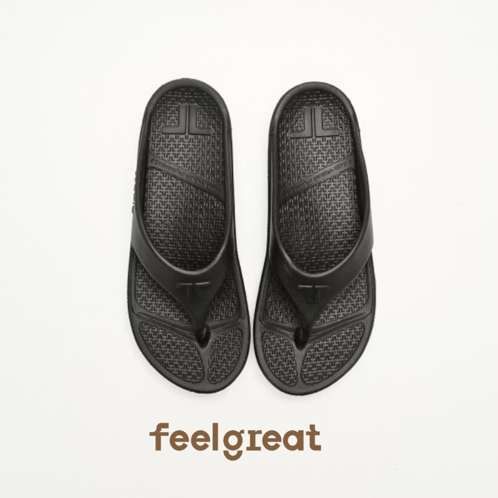 【Telic】SiliComfy® Energy 輕量夾腳拖-午夜黑 矽晶減壓拖鞋-圖片-2