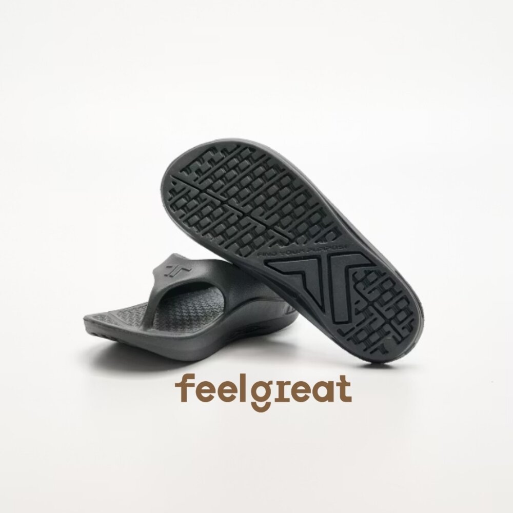 【Telic】SiliComfy® Energy 輕量夾腳拖-極致灰 矽晶減壓拖鞋-圖片-1