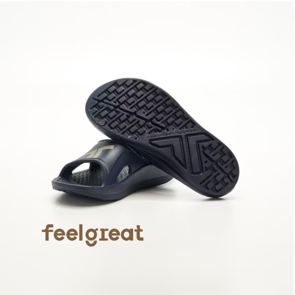 【Telic】SiliComfy® Recharge彈力運動拖-201-53深海藍 矽晶減壓拖鞋-圖片-1