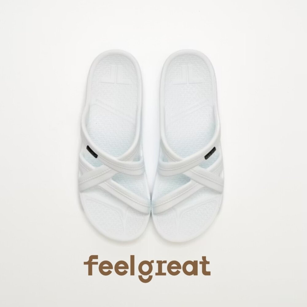 【Telic】SiliComfy® Mallory優雅羅馬拖-時尚白302-02矽晶減壓拖鞋-圖片-2