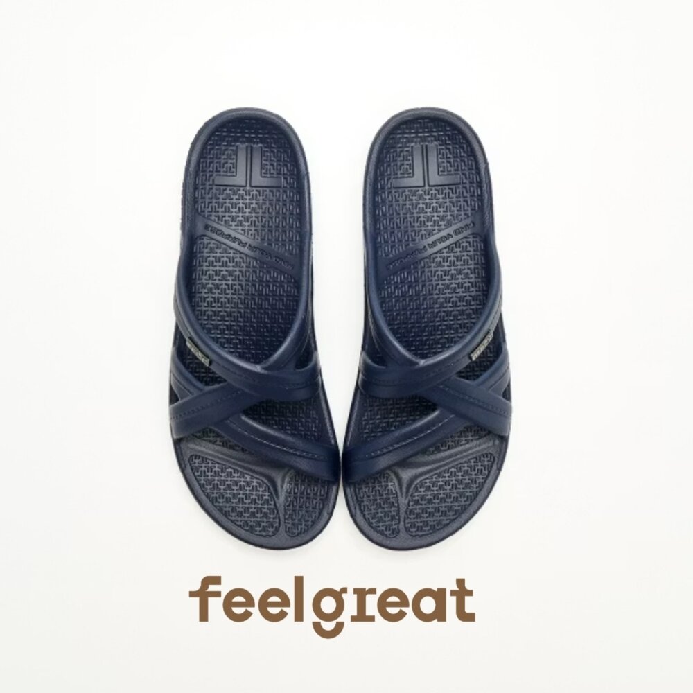 【Telic】SiliComfy® Mallory優雅羅馬拖-深海藍302-04矽晶減壓拖鞋-圖片-2