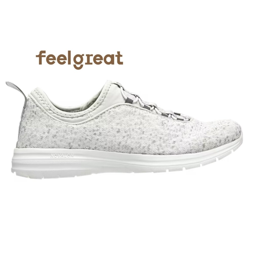 500-02-【Telic】SiliComfy® 減壓彈力運動鞋-輕量白500-02  防水減壓