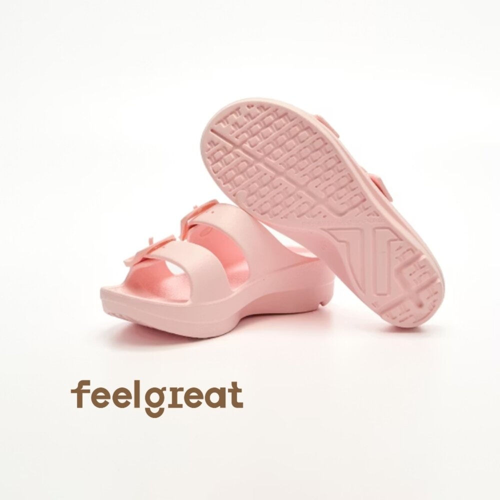 【Telic】SiliComfy® Boise Bliss 鬆糕厚底拖-玫瑰粉800-32矽晶減壓拖鞋-圖片-1